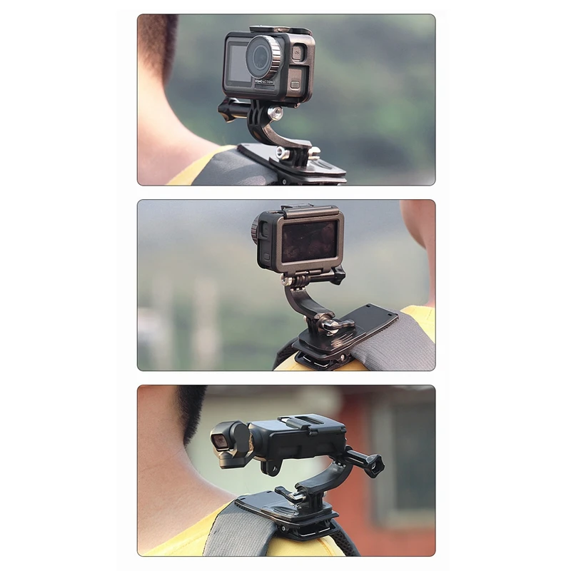Акция- J Форма рюкзак клип крепление для XiaoYi Gopro Hero8 7 6 5 4 Аксессуары для экшн-камеры