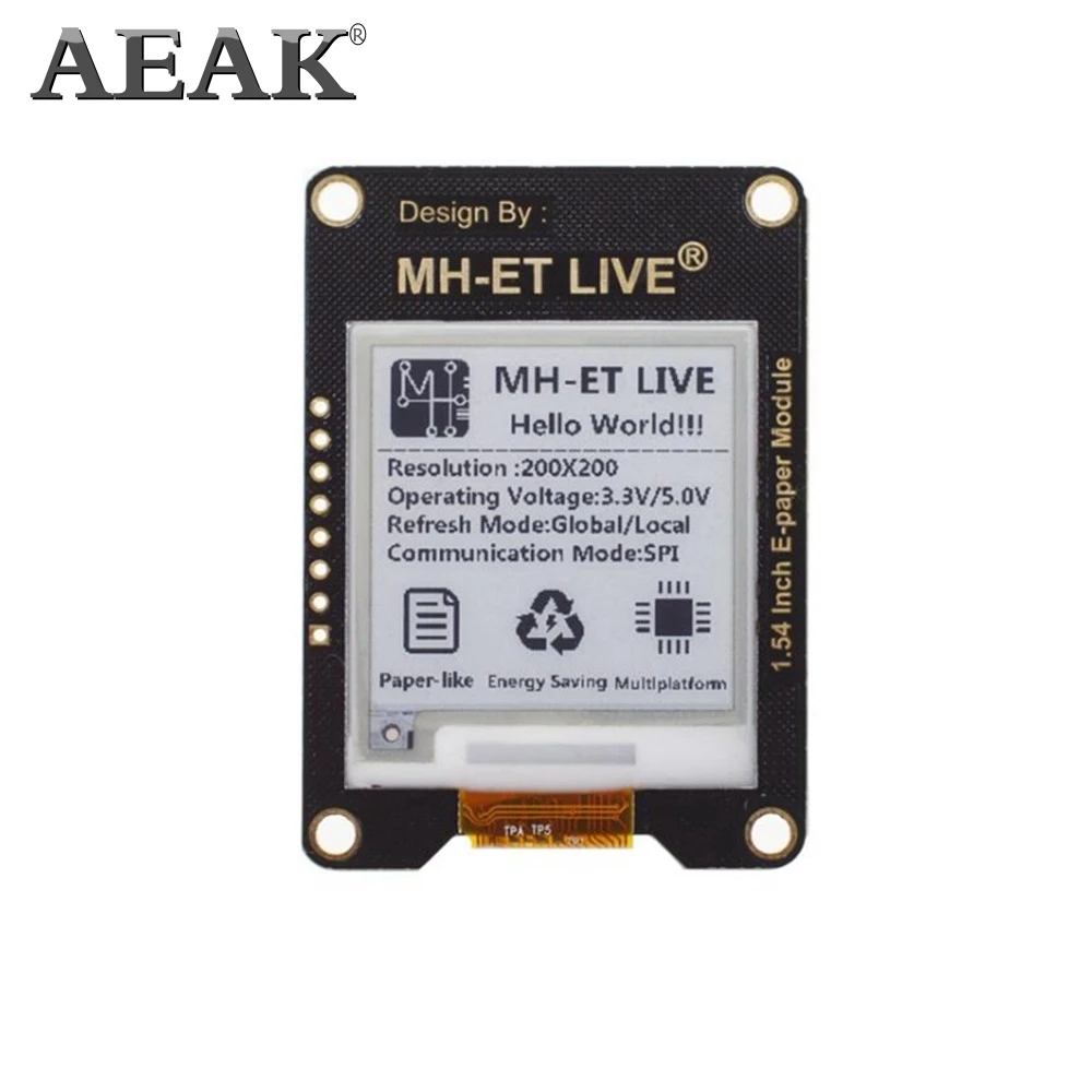 Модуль Epaper AEAK 1 54 дюйма E paper Ink экран дисплея EInk SPI поддержка глобальной части для