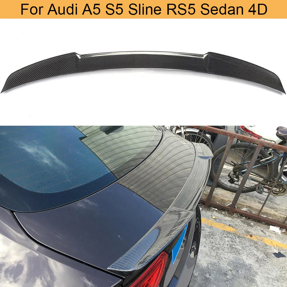 Автомобильный задний спойлер для багажника из углеродного волокна крыло Audi A5 Sline