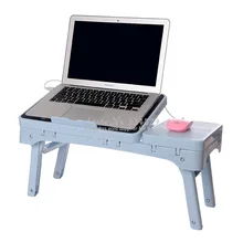 25%,adjustable Folding Laptop Cooling Table Sofa Bed Office Stand Desk for 14/15.6 inch Computer Notebook with Mute big fan
