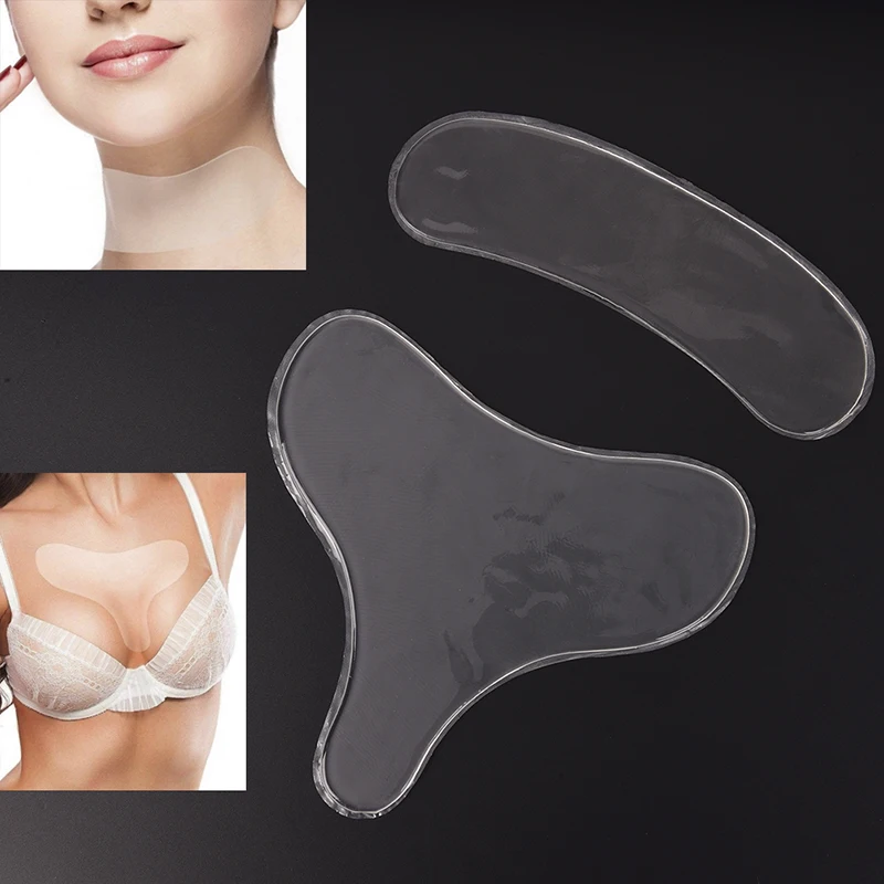 Silicone Neck Pad Neck Tape Wrinkle Pads For Neck Wrinkle Treatment Prevention Anti Wrinkle Remover Skin Care Chest Pad 2 Styles