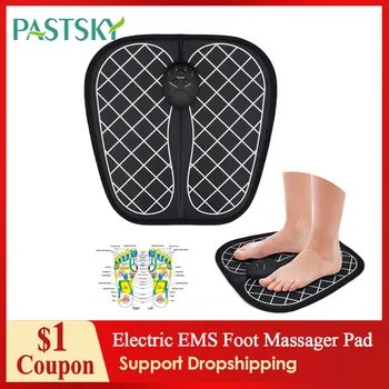 

EMS Electric Foot Massager Pad Feet Muscle Stimulator Mat Improve Blood Circulation Relieve Foot Ache Pain Massage Cushion