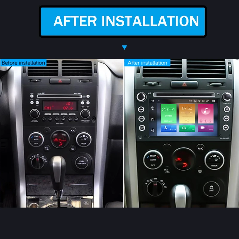 Bonroad " 2Din Android 10,0 автомобильный DVD для suzuki grand vitara 2007- Стерео gps навигация автомобильное радио USB аудио видео плеер