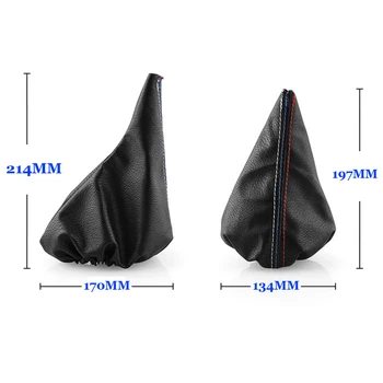 

Gaiter Gear Stick/Handbrake Boot PU Leather Black Manual Car Shift Boot