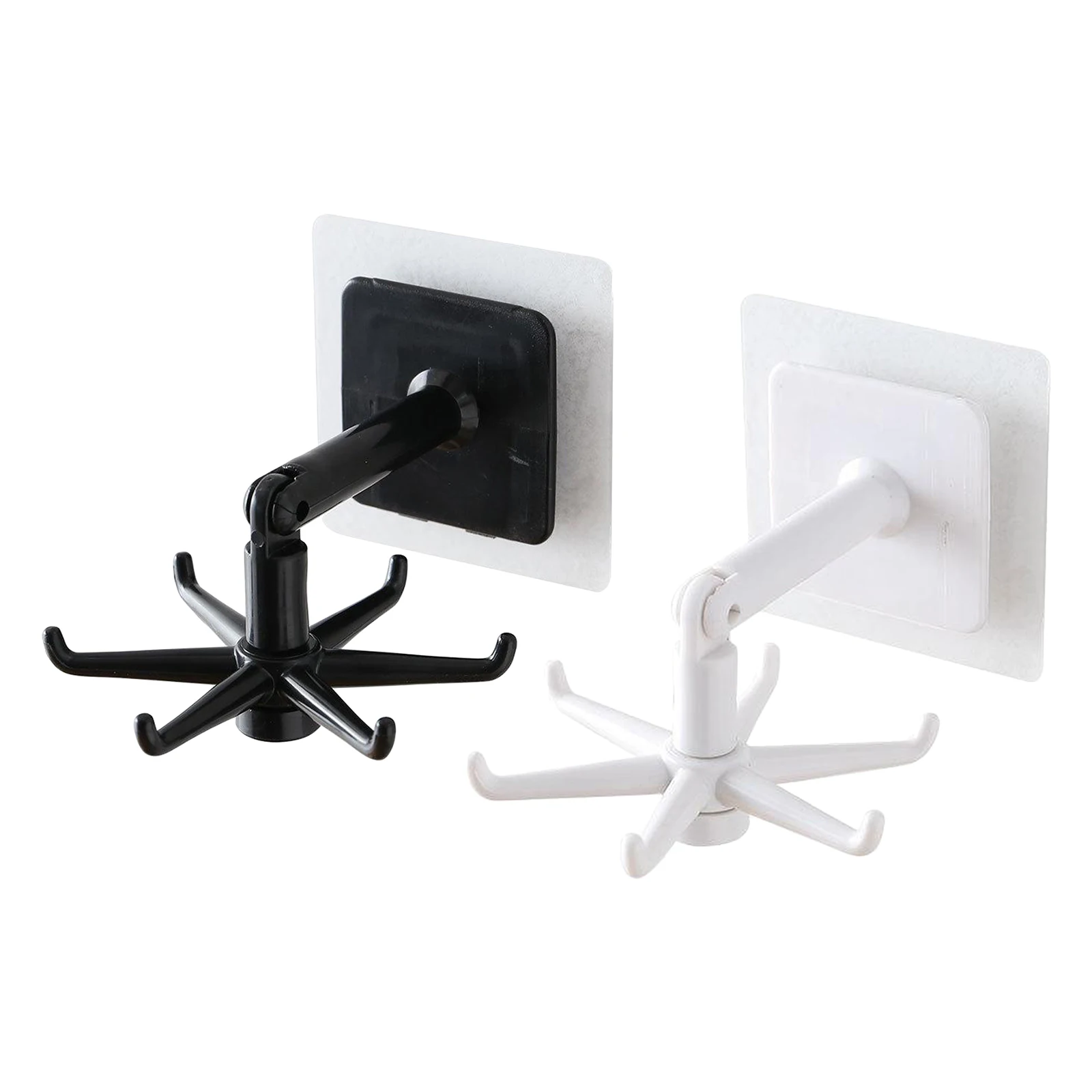 1pc Kitchen Utensil Hanging Rack Organiser Wall Mounted ABS Plastic Hook Hanger