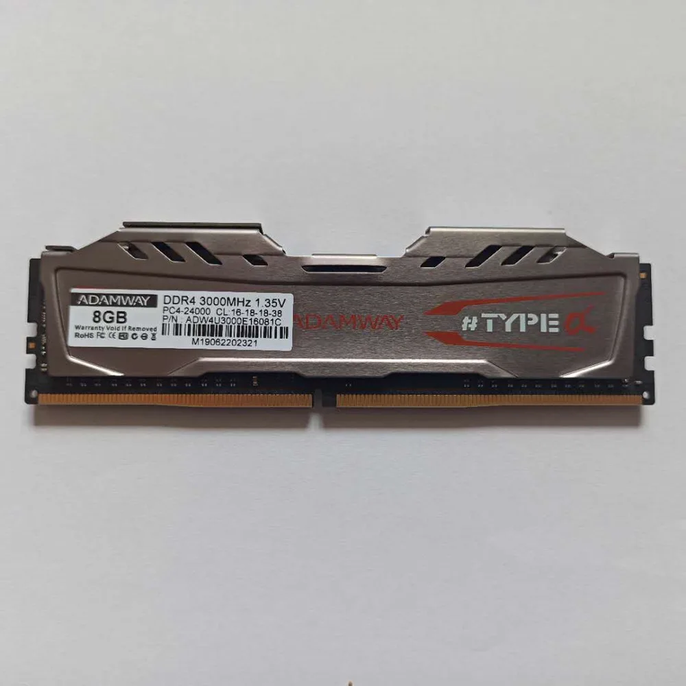ADAMWAY ОЗУ DDR4, DDR4, 32 ГБ, 16 ГБ, 8 ГБ, 2666 МГц, 3000 МГц, 3200 МГц