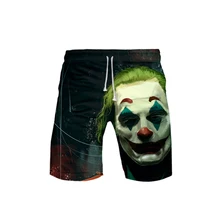 The Joker Put On A Happy Face Short Pants Cosplay Arthur Fleck Men Summer Casual Shorts 3D Print Sportwear Trouser