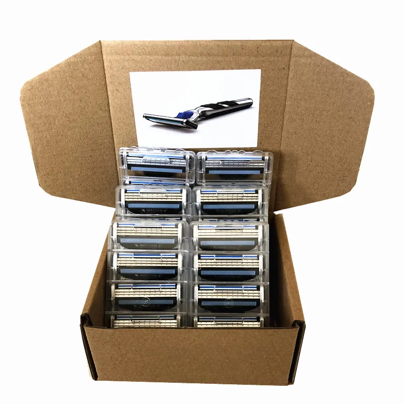 

Custom Packaging 24pcs Men Razor Blades for Men 3 Layer Shaving Cassettes Shaving Blades for Gillette Mach 3 Replacement Blade