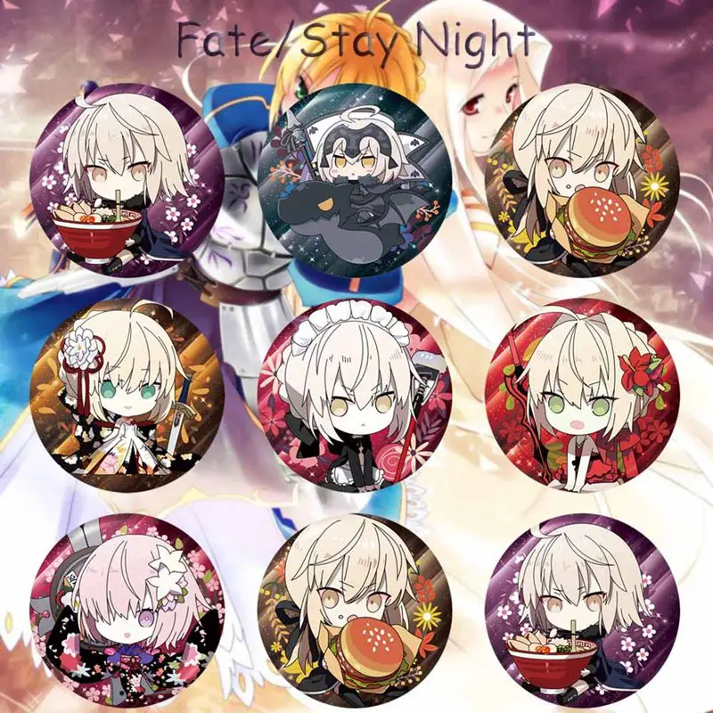 Аниме Fate/stay Night значок брошка мультфильм булавки для одежды шляпа рюкзак Applie| |