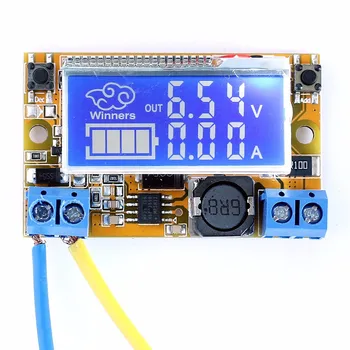 

DC-DC Step-Down Buck Converter Power Module Adjustable with Voltmeter Ammeter 5V-23V to 0-16.5V LCD Display V/I Dual Display