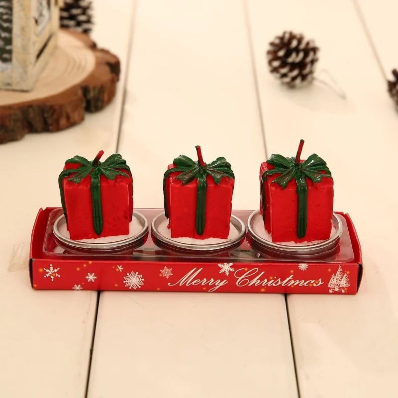 

3Pcs/Set Christmas Candles Decoration Santa Snowman Pine Cone Candles For Party Decoration Holiday Supplies Chrisrmas Decoration