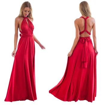 

Sexy Summer Women Dress 2020 Robe Longue Femme Multiway Wrap Adjustable Red Club Maxi Dresses Ladies Party Wedding Vestidos