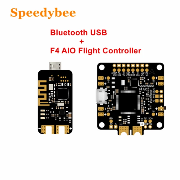 Контроллер полета Speedybee F4 AIO интегрированный Betaflight OSD с usb адаптером Bluetooth