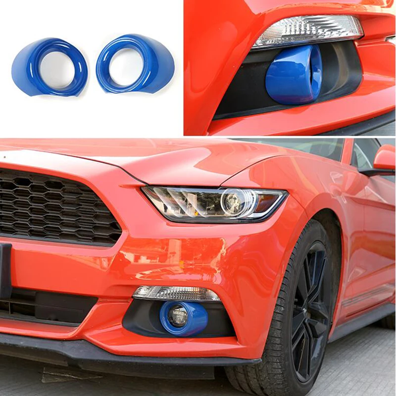 Стиль! Для Ford Mustang ABS передняя фара противотуманная фара светильник рамка Крышка отделка - Цвет: 15-17  Mustang