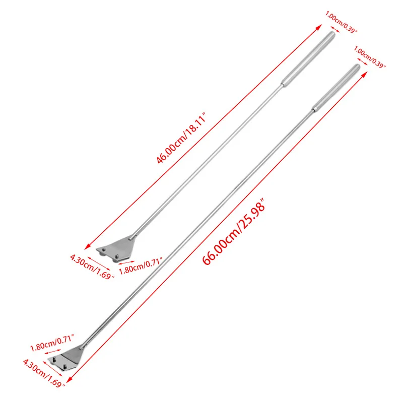 Aquarium Fish Tank Stainless Steel Algae Coralline Scraper Blade Cleaner Tool