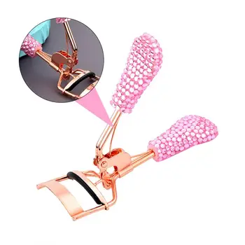 

Makeup Eyelash Curler Portable Rhinestone Eyelash Curler Handy Eyelash Clips For Women Eyelashe Clip For Beauty Salon Home