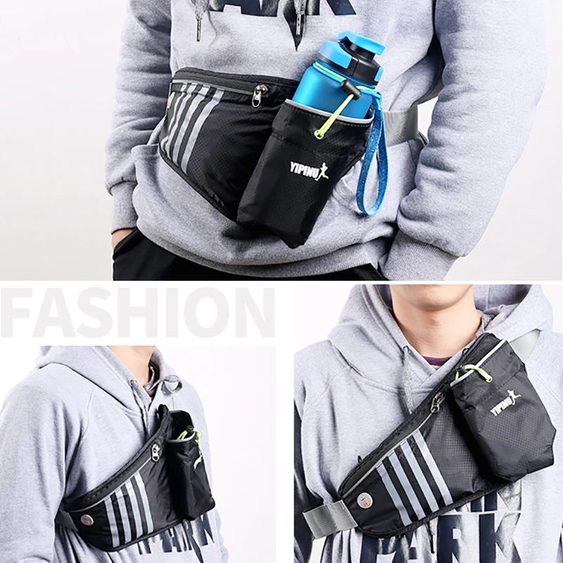 Running Belt Bag Trailing For Phone Holder Sport Fanny Pack Men Woman Fitness Waterproof Waist Pack With Water Bottle Gym Bags