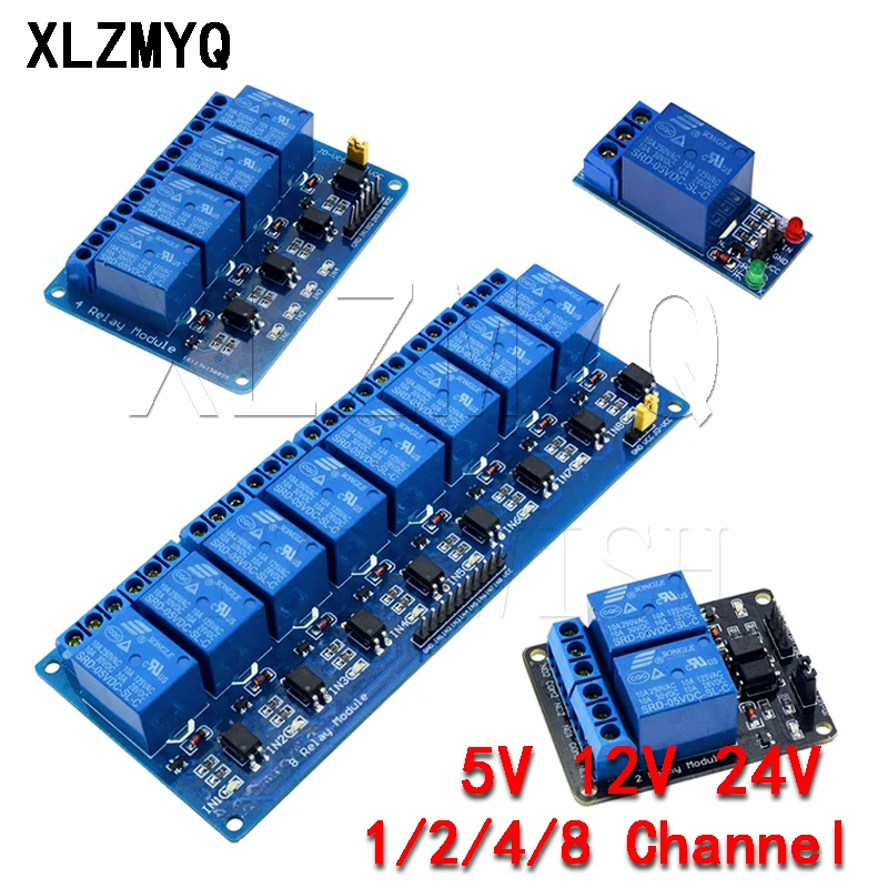 1 2 4 8 Channel 5V Relay Module Board For Arduino Raspberry Pi ARM AVR DSP PIC 