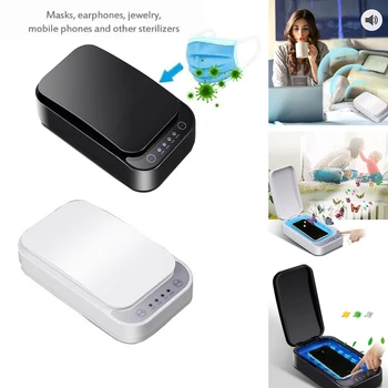 

UV Sterilizer Box Multi-function Mobile Phone Jewelry Cleaning Ultraviolet Disinfection Machine Mask Sterilization Box 5V