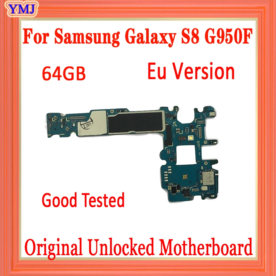 Материнская плата для samsung Galaxy S8 G950F 64 ГБ с системой Android Европейская версия оригинальная разблокированная материнская плата для Galaxy S8 G950F