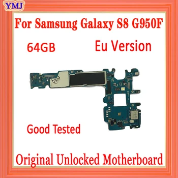 

For Samsung Galaxy S8 G950F Motherboard 64GB with Android System EU Version Original unlocked for Galaxy S8 G950F Logic board