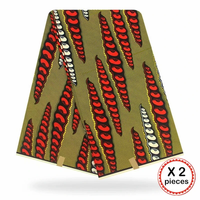 Африканская ткань с восковым принтом, хлопковая ткань для шитья, Анкара, африканская ткань, 12 ярдов, Нигерия, Гана, свадебная одежда, платье 91701