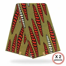 Африканская ткань с восковым принтом, хлопковая ткань для шитья, Анкара, африканская ткань, 12 ярдов, Нигерия, Гана, свадебная одежда, платье 91701