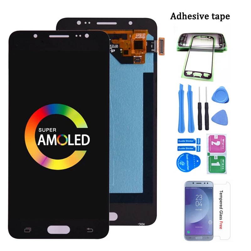 Super AMOLED для Samsung Galaxy J5 j510 ЖК-дисплей Дисплей кодирующий преобразователь сенсорного экрана в сборе для J510FN J510F J510G J510Y J510M