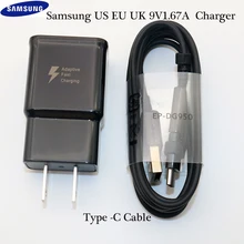 Для samsung S10 S8 S9 Plus, быстрое зарядное устройство, адаптер для путешествий, 9 В, 120 А, быстрая зарядка, см, кабель type-C для samsung Note 10, 9, 8, A50, A70