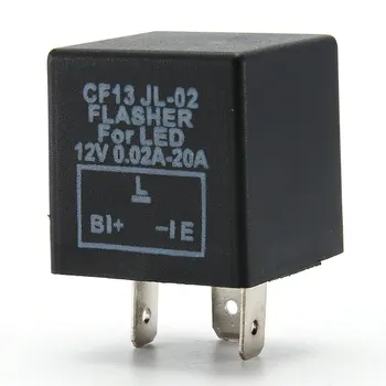 

3-Pin Electronic Flasher Relay Module CF-13 Fix LED Turn Signal Light Fast Flash for Motorbike 12V Flasher for Led