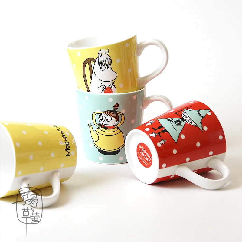 Финская мультяшная кружка muumi little my cute dot фарфоровая кофейная кружка, чашка для воды, молока, подарок на день рождения