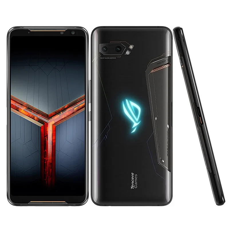 Глобальная прошивка Asus игровой телефон ROG Phone 2 8 Гб 128 ГБ Asus ROG Phone II ZS660KL 6,5" Snapdragon 855+ 6000 мАч NFC мобильный телефон