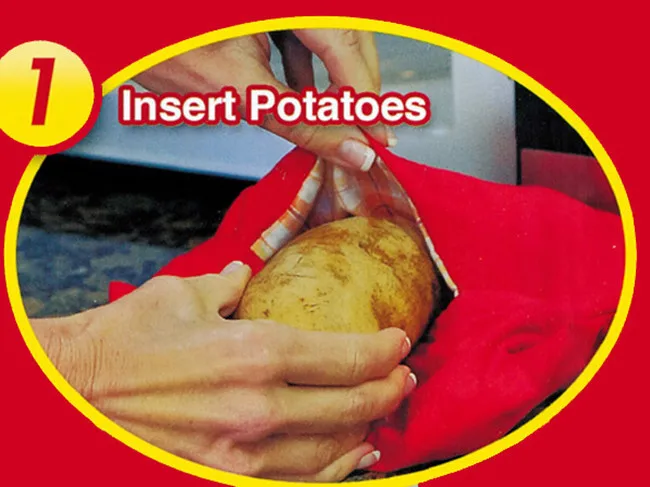 Красная моющаяся плита мешок запеченный картофель микроволновая печь приготовления картофеля быстро(варит 4 картофеля сразу) форма Россия