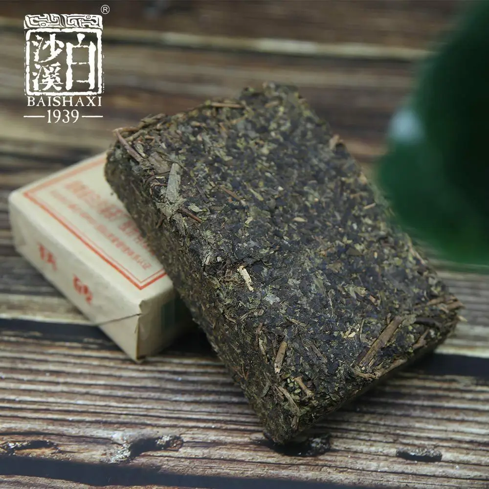 Anhua Baishaxi Темный чай с золотым цветком Фу кирпич 300 г|Чаедробильные машины| |