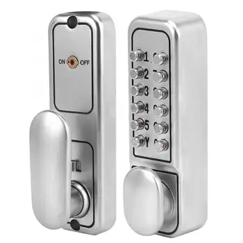 

Zinc Alloy Mechanical Digital Door Lock Set Waterproof Keyless Safety Entry for Home Office Wooden Door