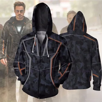 

Avengers 3 Infinity War Iron Man Tony Stark Hoodie Sweatshirt For Men 3D Print Hoodies Streetwear Casual Cospaly Hoodies