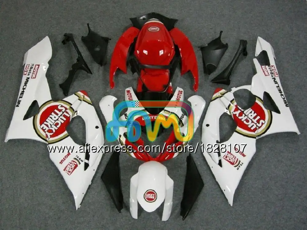 Корпус для SUZUKI GSXR-1000 GSX R1000 GSXR 1000 CC 05 06 42BS. 0 GSX-R1000 1000CC 05 06 K5 GSXR1000 2005 2006 обтекатель фабрики "красный - Цвет: No. 10
