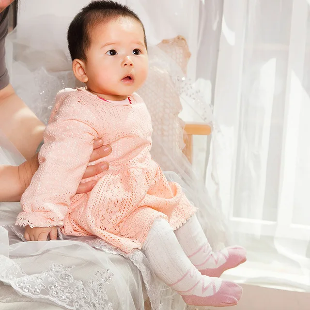 Children baby infant pantyhose kids girls Tights Newborns Knitted Pantyhose Cotton Warm dance Stocking