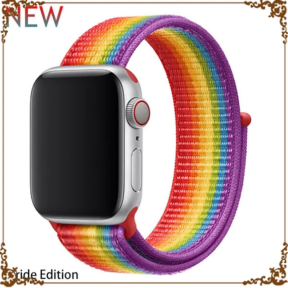 Ремешок для Apple Watch, ремешок для Apple Watch 5, 4, 44, мм, 42 мм, iwatch band 3, 2, 5, 42 мм, 38 мм, Спортивная петля, correa, нейлоновый ремешок для часов - Цвет ремешка: Pride Edition 40