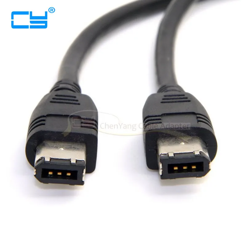 6-контактный кабель FireWire 400-FireWire 400 6-6 черный для цифровой камеры или внешней