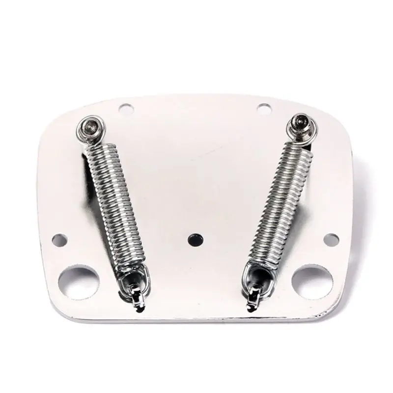 4Pcs/set Guitar Bridge Plate Metal Tremolo Bridge for Mustang Jazzmaster Guitars Q6PB