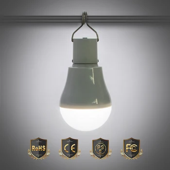 

Outdoor Solar LED Lamp 15W Portable Camping Light 5V Lampada LED Solar Power Light Bulb LED Garden Lamp Emergency Lighting 2835