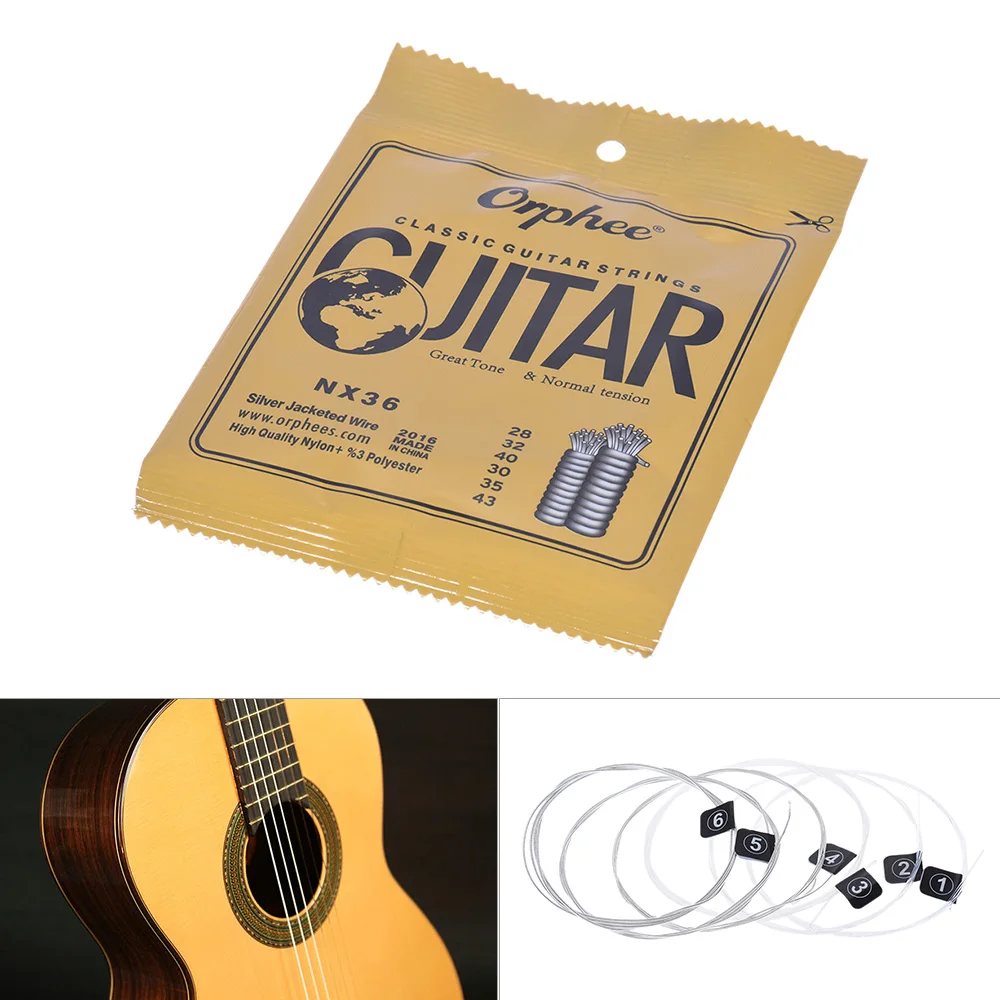 Orphee NX36 6pcs Nylon Classical Guitar Strings
