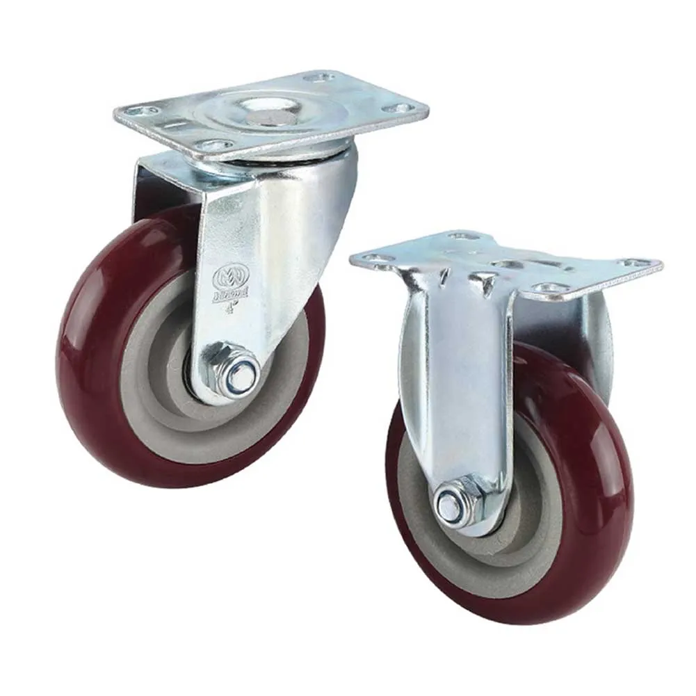 Rotary Heavy Duty Wear Resistant Double Bearing Home Mute Wheels Swivel Multifunction Universal For Furniture No Noise Casters