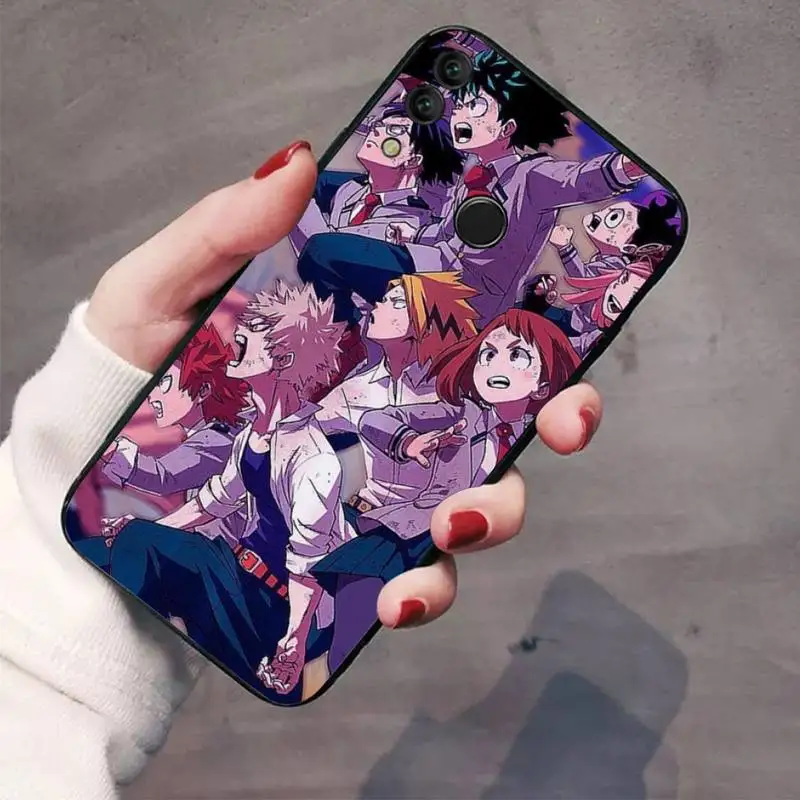 pu case for huawei Todoroki Boku No Anh Hùng Giới Học Thuật Anime Ốp Lưng Điện Thoại Huawei Honor Xem 7a5.45inch 7c5.7inch 8x 8a 8c 9 9X10 20 10i 20i Lite Pro huawei silicone case