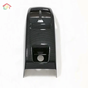 

For Ford Focus 2018 - 2020 Carbon Fiber Armrest Rear Air Conditonnal Vent Cover Trim AC Outlet Panel Decoration Car Accessories