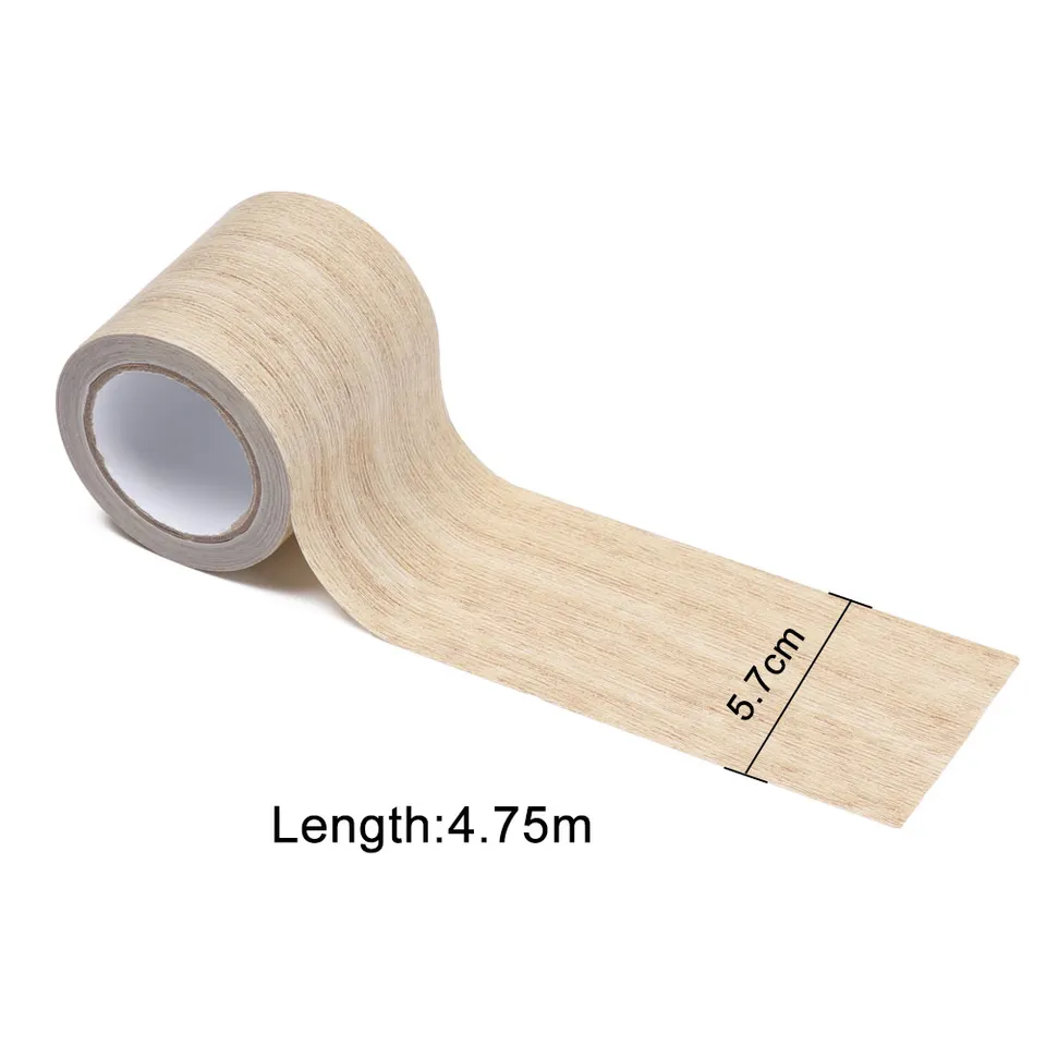 Nastro Adesivo Effetto Legno 8cm X 4.57m - Per Riparazione Pavimenti E Mobili | Impermeabile E Facile Da Applicare - Foto 11