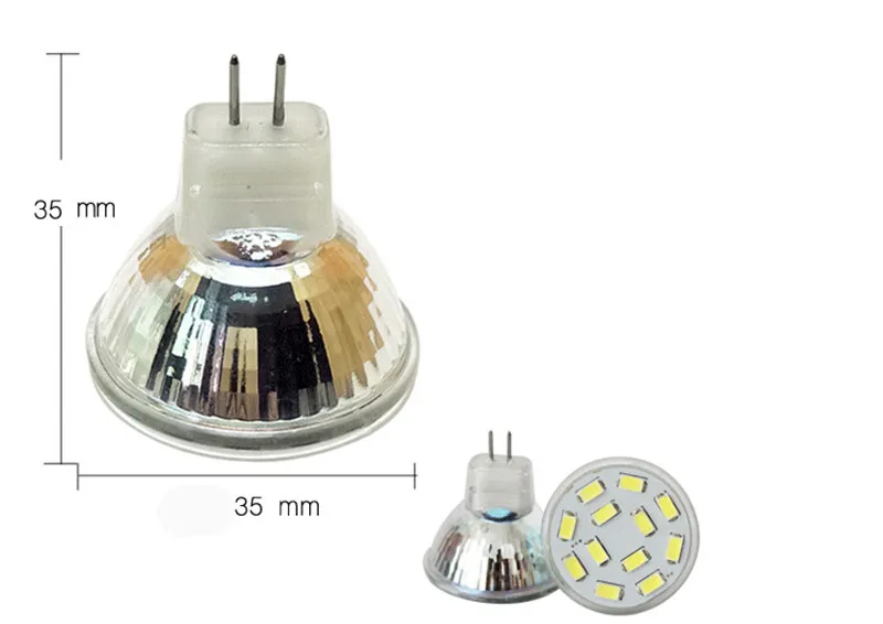 Новое поступление MR11 Светодиодный точечный светильник стеклянный корпус GU4