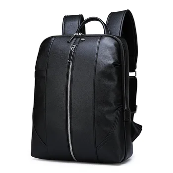 

Vintage Laptop Leather Backpacks for School Bags Men PU Travel Leisure Backpacks Retro Casual Bag Schoolbags Teenager Students