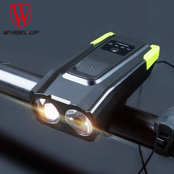 

WHeeL UP USB Rechargeable Bicycle Light Waterproof Bicycle Horn Light Lighting Flashlight for Bike Headlight Bicycle Accessories